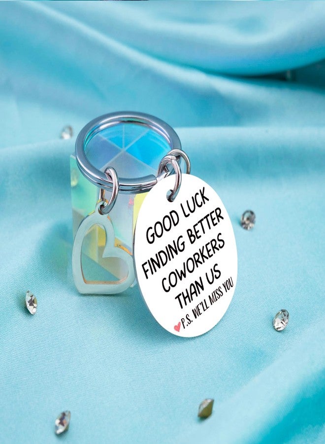 Aisity Coworker Leaving Gifts for Women Unique Farewell Goodbye Going Away Gifts for Coworkers Small Gift for Coworkers Women-Good Luck Finding Better Coworker Than Us Key Chain Co Workers Gift Ideas - Image 3